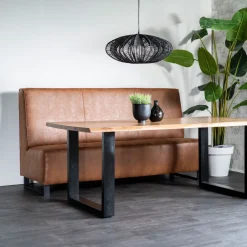 SEVN Eetkamerbanken|Eetkamerbank Jelle kleur cognac