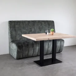 SEVN Eetkamerbanken|Eetkamerbank Maria Velvet, 170cm, kleur groen Hunter