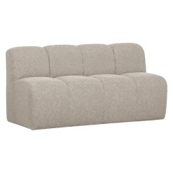 WOOOD Eetkamerbanken|Eetkamerbank Mojo Bouclé, 164cm, kleur Melange Beige