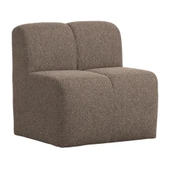 WOOOD Eetkamerbanken|Eetkamerbank Mojo Bouclé, 84cm, kleur Melange Bruin