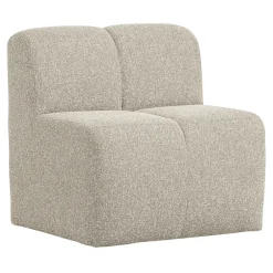 WOOOD Eetkamerbanken|Eetkamerbank Mojo Bouclé, 84cm, kleur Melange Beige