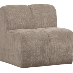 WOOOD Eetkamerbanken|Eetkamerbank Mojo Geweven Rib, kleur Donker Zand