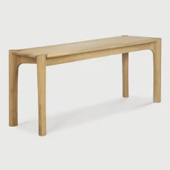 Ethnicraft Eetkamerbanken|Eetkamerbank PI Geolied Eikenhout, kleur Naturel