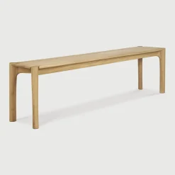 Ethnicraft Eetkamerbanken|Eetkamerbank PI Geolied Eikenhout, kleur Naturel