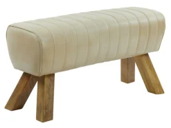 Light & Living Eetkamerbanken|Eetkamerbank Ramy Leer, kleur Zand