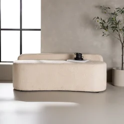 Nohr Eetkamerbanken|Eetkamerbank Randle Bouclé, kleur Wit