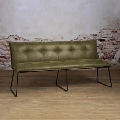 Tower Living Eetkamerbanken|Eetkamerbank Seda 155cm Groen