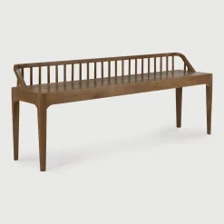 Ethnicraft Eetkamerbanken|Eetkamerbank Spindle Hout, 150cm