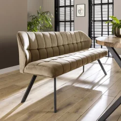 LifestyleFurn Eetkamerbanken|Eetkamerbank Thandie Velvet 180cm