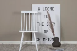 Nohr Eetkamerstoelen Zonder Armleuning|Eetkamerstoel Adamm Rubberhout Wit