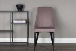 Nohr Beige Eetkamerstoelen|Eetkamerstoelen Zonder Armleuning|Eetkamerstoel Alexys Rib