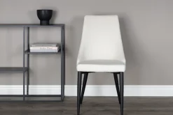 Nohr Beige Eetkamerstoelen|Eetkamerstoelen Zonder Armleuning|Eetkamerstoel Alexys Rib