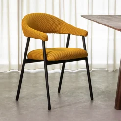 LABEL51 Eetkamerstoelen Met Armleuning|Eetkamerstoel Amaze Breathe stof