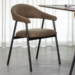 LABEL51 Eetkamerstoelen Met Armleuning|Eetkamerstoel Amaze Micro Suede