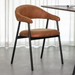 LABEL51 Eetkamerstoelen Met Armleuning|Eetkamerstoel Amaze Micro Suede