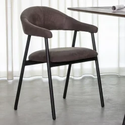 LABEL51 Eetkamerstoelen Met Armleuning|Eetkamerstoel Amaze Micro Suede