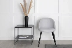 Nohr Eetkamerstoelen Zonder Armleuning|Eetkamerstoel Amon kleur Lichtgrijs