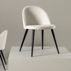 Nohr Eetkamerstoelen Zonder Armleuning|Eetkamerstoel Amon Rib