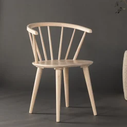 Nohr Eetkamerstoelen Met Armleuning|Eetkamerstoel Araseli Rubberhout