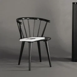 Nohr Eetkamerstoelen Met Armleuning|Eetkamerstoel Araseli Rubberhout