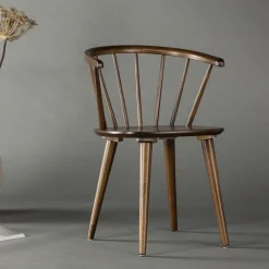 Nohr Eetkamerstoelen Met Armleuning|Eetkamerstoel Araseli Rubberhout