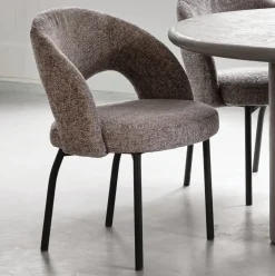 MUST Living Beige Eetkamerstoelen|Eetkamerstoelen Zonder Armleuning|Eetkamerstoel Arca