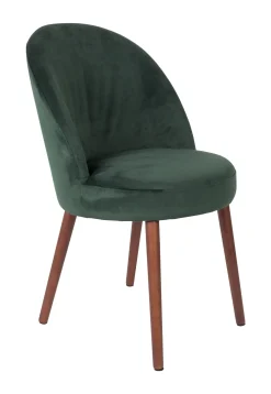 Dutchbone Eetkamerstoelen Velvet / Fluweel|Eetkamerstoelen Zonder Armleuning|Eetkamerstoel Barbara Velvet