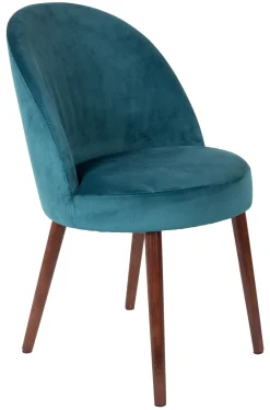 Dutchbone Eetkamerstoelen Velvet / Fluweel|Eetkamerstoelen Zonder Armleuning|Eetkamerstoel Barbara Velvet