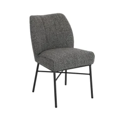 Tower Living Beige Eetkamerstoelen|Eetkamerstoelen Zonder Armleuning|Eetkamerstoel Barzio Geweven stof