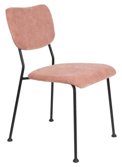 Zuiver Eetkamerstoelen Zonder Armleuning|Eetkamerstoel Benson Ribstof