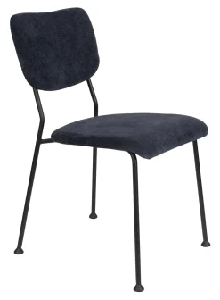 Zuiver Eetkamerstoelen Zonder Armleuning|Eetkamerstoel Benson Ribstof