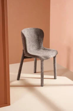 Nohr Beige Eetkamerstoelen|Eetkamerstoelen Bouclé / Teddy|Eetkamerstoel Breena Bouclé