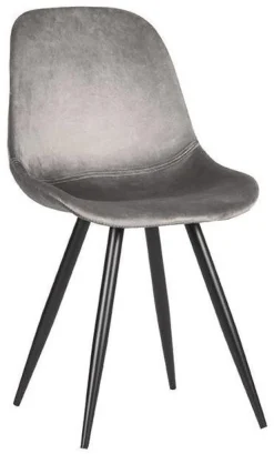 LABEL51 Eetkamerstoelen Velvet / Fluweel|Beige Eetkamerstoelen|Eetkamerstoel Capri Velvet