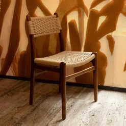 Dutchbone Eetkamerstoelen Zonder Armleuning|Eetkamerstoel Cecile Beukenhout