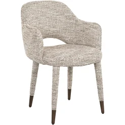 Richmond Interiors Beige Eetkamerstoelen|Eetkamerstoelen Met Armleuning|Eetkamerstoel Cecilia Be Trendy, kleur Naturel