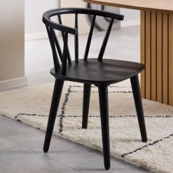 Bendt Eetkamerstoelen Zonder Armleuning|Eetkamerstoel Chez Rubberhout