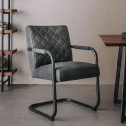 Tower Living Eetkamerstoelen Met Leer Of Kunstleer|Eetkamerstoelen Met Armleuning|Eetkamerstoel Civo PU