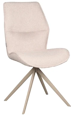 LABEL51 Eetkamerstoelen Bouclé / Teddy|Eetkamerstoelen Zonder Armleuning|Eetkamerstoel Comfy Bouclé