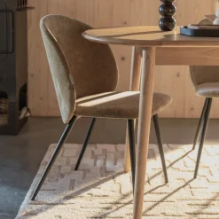 Zuiver Eetkamerstoelen Velvet / Fluweel|Beige Eetkamerstoelen|Eetkamerstoel Cozy Velvet