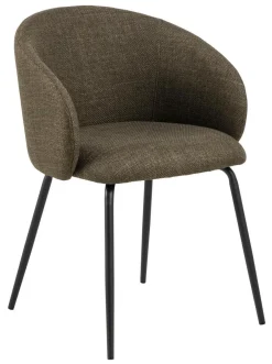 Bendt Beige Eetkamerstoelen|Eetkamerstoelen Met Armleuning|Eetkamerstoel Cristi Structuurstof