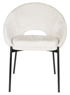 ZILT Chenille Eetkamerstoelen|Eetkamerstoelen Zonder Armleuning|Eetkamerstoel Danon Chenille