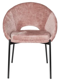 ZILT Chenille Eetkamerstoelen|Eetkamerstoelen Zonder Armleuning|Eetkamerstoel Danon Chenille