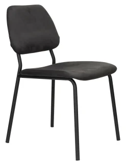 Dutchbone Eetkamerstoelen Velvet / Fluweel|Eetkamerstoelen Zonder Armleuning|Eetkamerstoel Darby Velvet