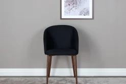 Nohr Eetkamerstoelen Met Armleuning|Eetkamerstoel Dwain kleur Zwart