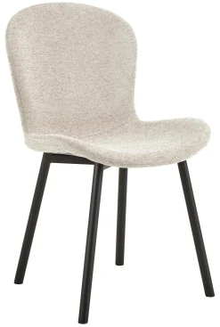 Bendt Eetkamerstoelen Zonder Armleuning|Eetkamerstoel Elani Geweven stof