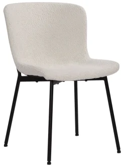 Artistiq Living Eetkamerstoelen Bouclé / Teddy|Eetkamerstoelen Zonder Armleuning|Eetkamerstoel Ellena Bouclé