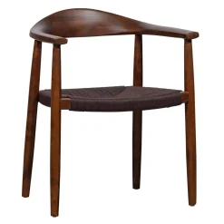 vtwonen Eetkamerstoelen Met Armleuning|Eetkamerstoel Embrace Beukenhout, kleur Donkerbruin