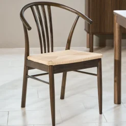 Bendt Eetkamerstoelen Met Armleuning|Eetkamerstoel Emil Eiken Bruin