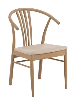 Bendt Eetkamerstoelen Met Armleuning|Eetkamerstoel Emil Eiken whitewash Wit