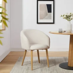 Artistiq Living Eetkamerstoelen Met Armleuning|Eetkamerstoel Espen Structuurstof